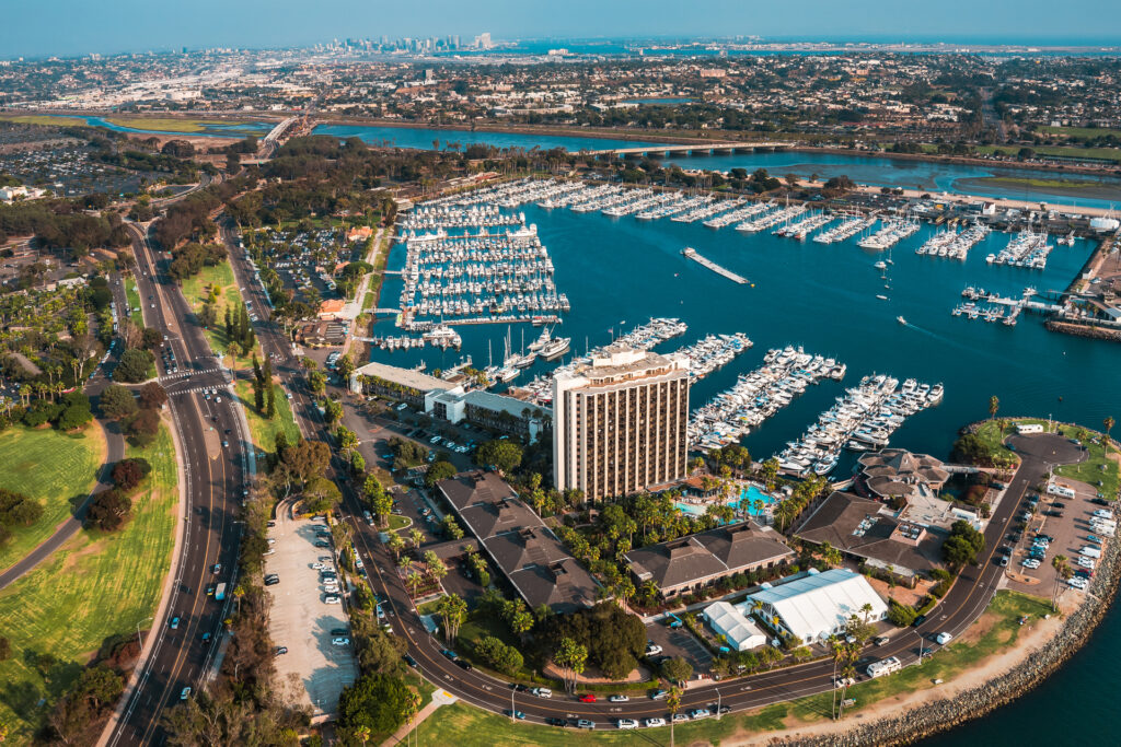 Hyatt Regency Mission Bay aerial view