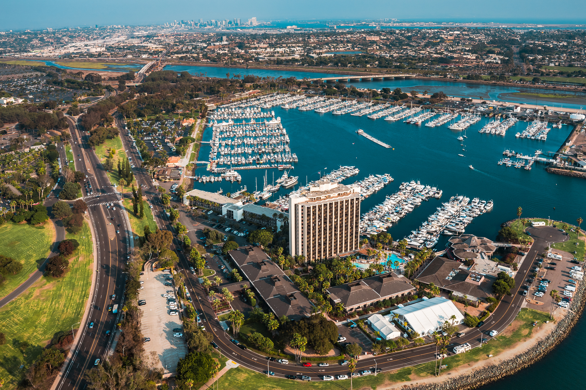 Hyatt Regency Mission Bay aerial view